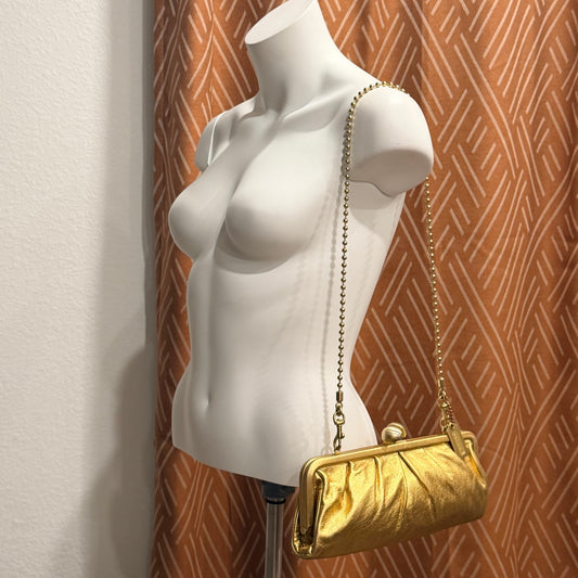 Rare Coach Amanda Darcy Kisslock Chain Clutch / Shoulder Bag (Style No. 13593)