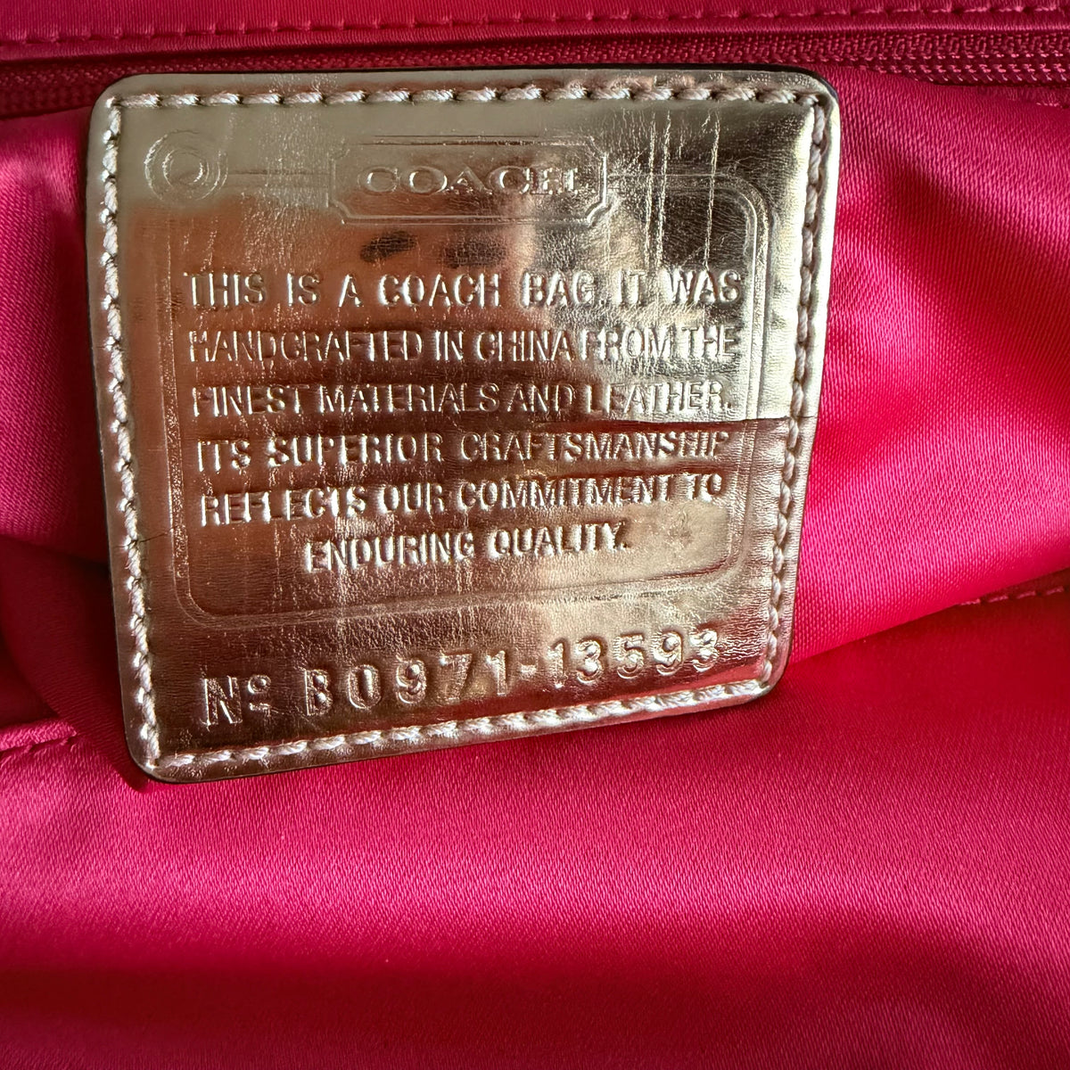 Rare Coach Amanda Darcy Kisslock Chain Clutch / Shoulder Bag (Style No. 13593)
