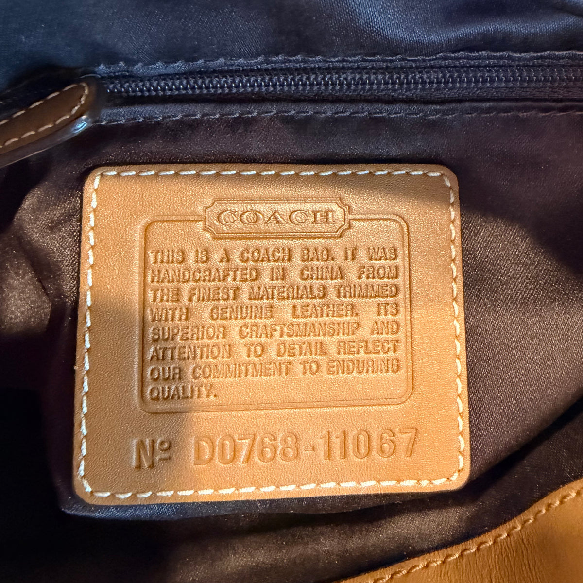 Coach Canvas Hamptons Signature Tricolor Clip Hobo Medium