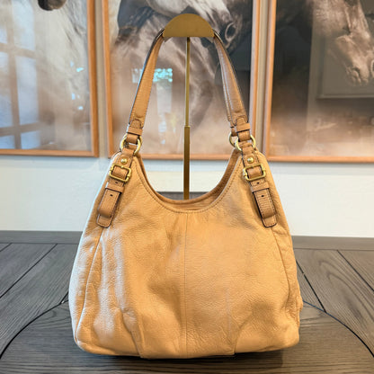 Coach Madison Maggie Slouchy Leather Shoulder Bag  Cream with Gold Tone 2011