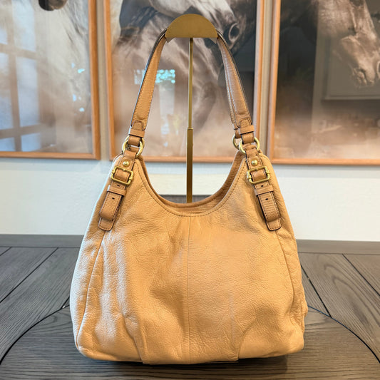 Coach Madison Maggie Slouchy Leather Shoulder Bag  Cream with Gold Tone 2011