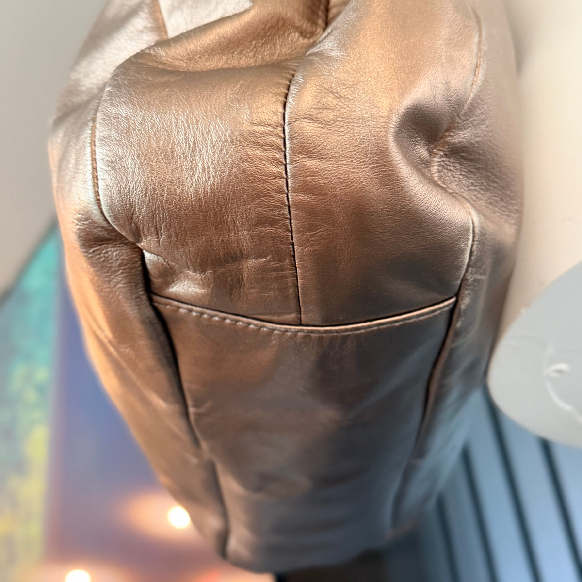 Coach Soho Lynn Metallic Bronze Leather Hobo Shoulder Bag