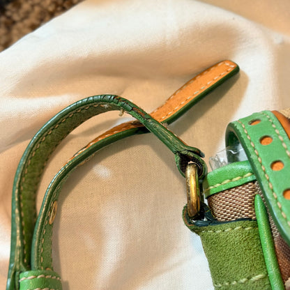 Rare Green Vintage Coach Soho Signature Mini Crossbody Bag 2004