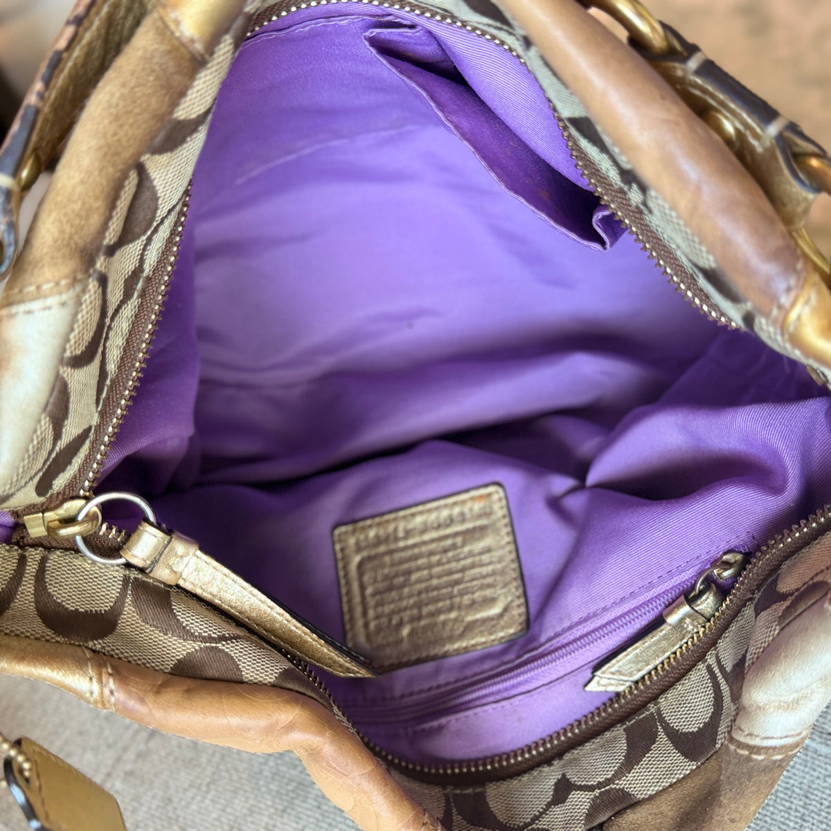 Coach Carly Patchwork