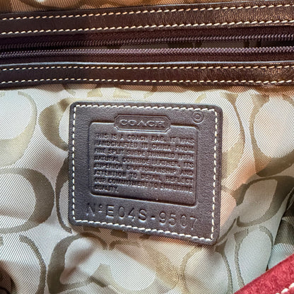 Vintage Coach Soho Burgundy-Red Suede Bag