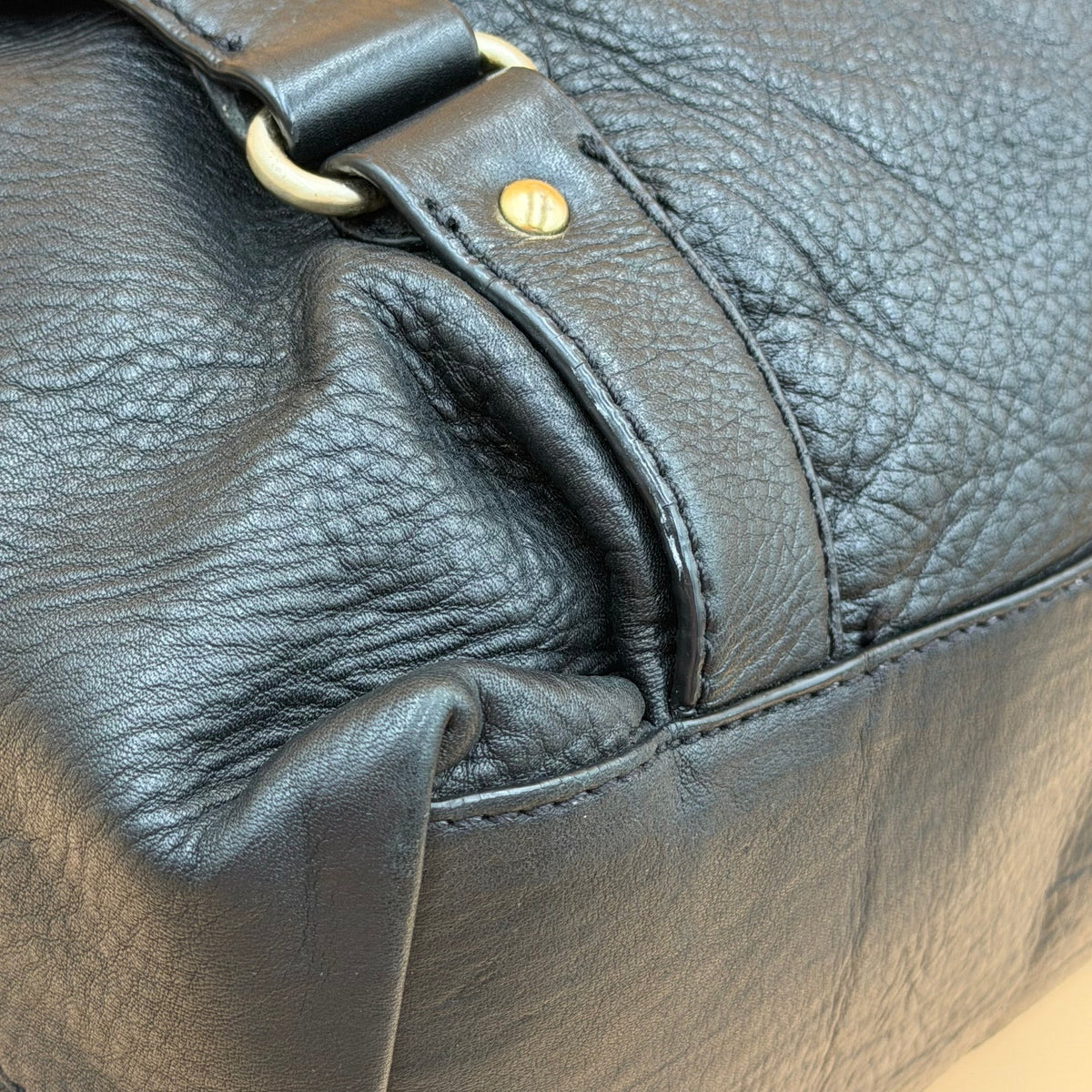 MICHAEL KORS Astor Black Pebbled Leather Satchel Shoulder Tote Hobo Bag with COA